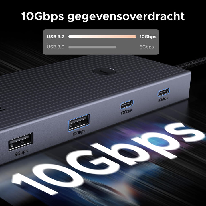 UGREEN Revodok Pro 9 - in - 1 USB - C Hub 4K HDMI 10Gbps PD 100W