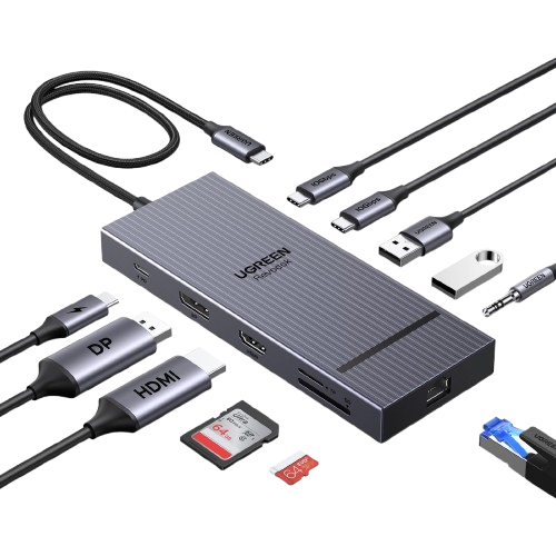 UGREEN Revodok Pro Dockingstation met dubbele 4K-display, 10Gbps USB en 100W PD