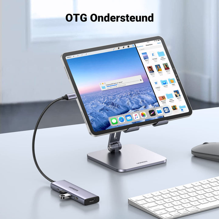 UGREEN Revodok USB C Hub Stijlvolle serie USB C-adapter PD100W, 4K HDMI, 3* USB A 3.0 compatibel met iMac, iPhone 15, Galaxy S24, Surface, MacBook Pro/ Air, iPad Pro/Air, Steam Deck etc. (Paars UGREEN Revodok USB C Hub Stijlvolle serie USB C-adapter PD100W, 4K HDMI, 3* USB A 3.0 compatibel met iMac, iPhone 15, Galaxy S24, Surface, MacBook Pro/ Air, iPad Pro/Air, Steam Deck etc. (Paars