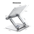 UGREEN Tabletstandaard 360° draaibaar in hoogte verstelbaar, tablethouder, iPad - standaard compatibel met iPad 10e 10,9 iPad Pro/Air 13 11 12,9 iPad Mini 7 Galaxy iPhone 16 Alle apparaten van 4 - 13 inch