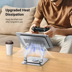 UGREEN Tabletstandaard 360° draaibaar in hoogte verstelbaar, tablethouder, iPad - standaard compatibel met iPad 10e 10,9 iPad Pro/Air 13 11 12,9 iPad Mini 7 Galaxy iPhone 16 Alle apparaten van 4 - 13 inch