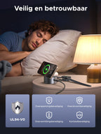 UGREEN UNO 3 - in - 1 Magnetische Draadloze Oplader 25W (MagSafe - compatibel)