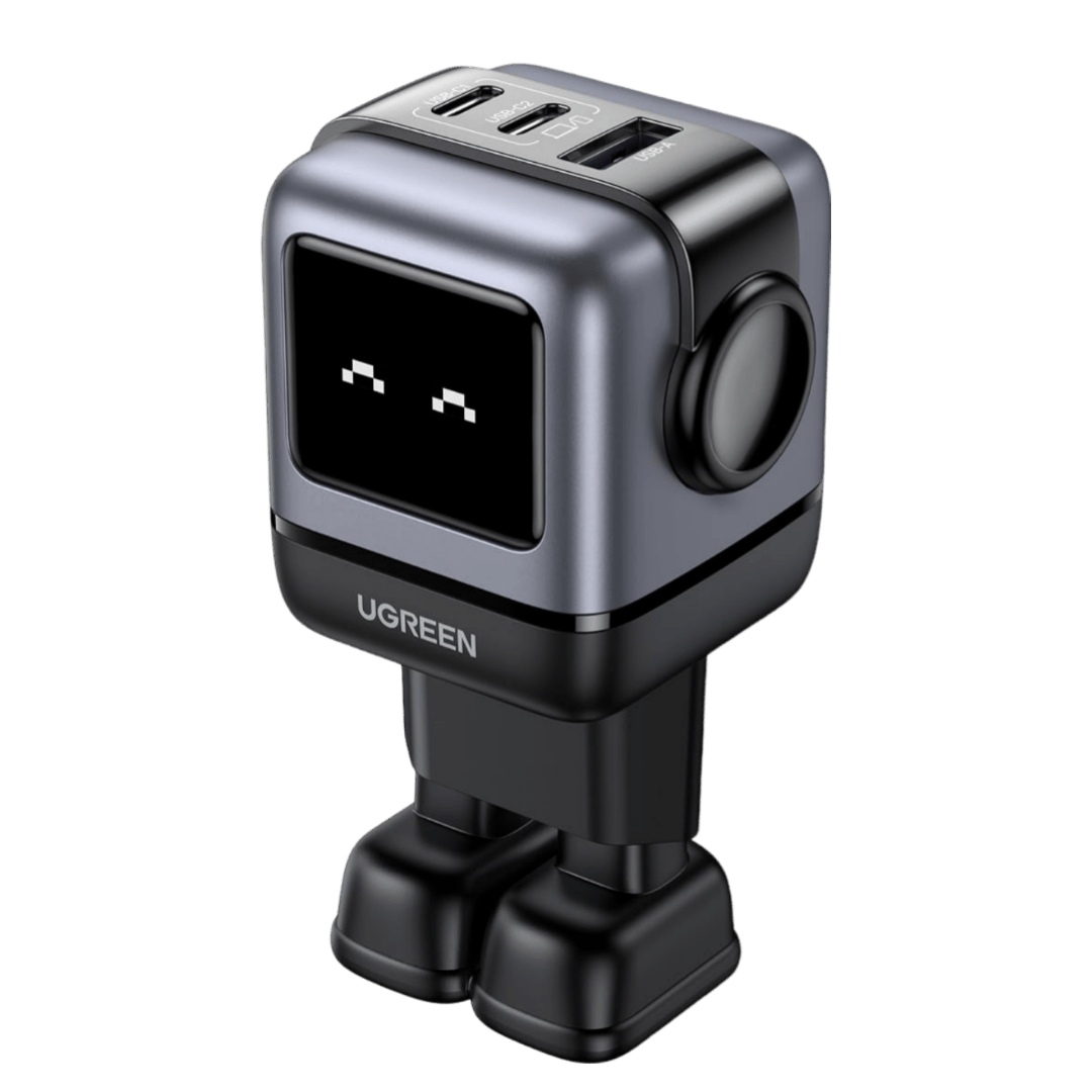 UGREEN Uno oplader 65W USB C - voeding 3 - poorts snellader GaN (zwart)