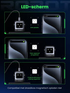 UGREEN Uno oplader 65W USB C - voeding 3 - poorts snellader GaN (zwart)