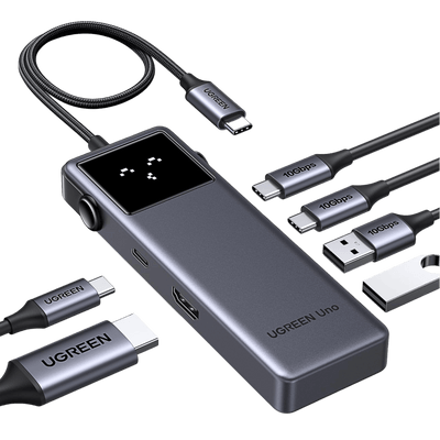 UGREEN Uno USB C Hub 10Gbps 4K@60Hz HDMI LED Display USB C