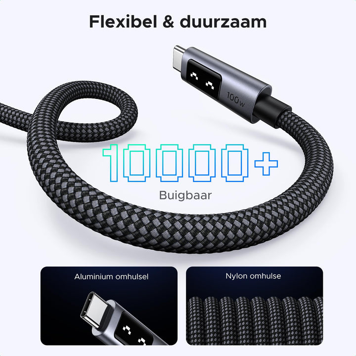 UGREEN Uno USB - C naar USB - C kabel 100W