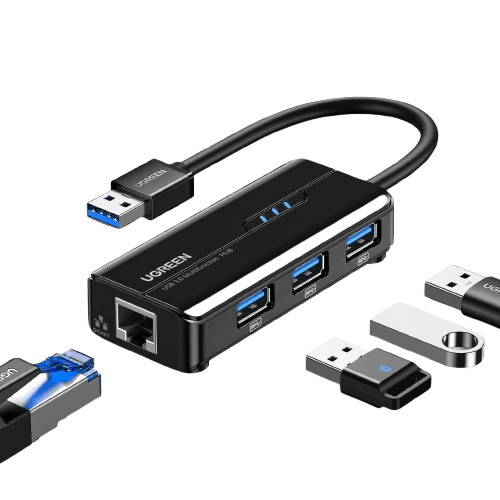 UGREEN USB 3.0 Hub Ethernet Adapter USB naar RJ45 Netwerkadapter 1000Mbps Gigabit Adapter