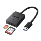 UGREEN USB 3.0 SD/TF Kaartlezer 2 Kaartsleuven USB Kaartlezer Adapter