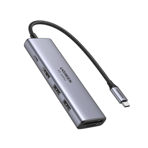 UGREEN USB - C Hub - adapter 6 - in - 1 (HDMI 4K@30Hz, PD 100W)
