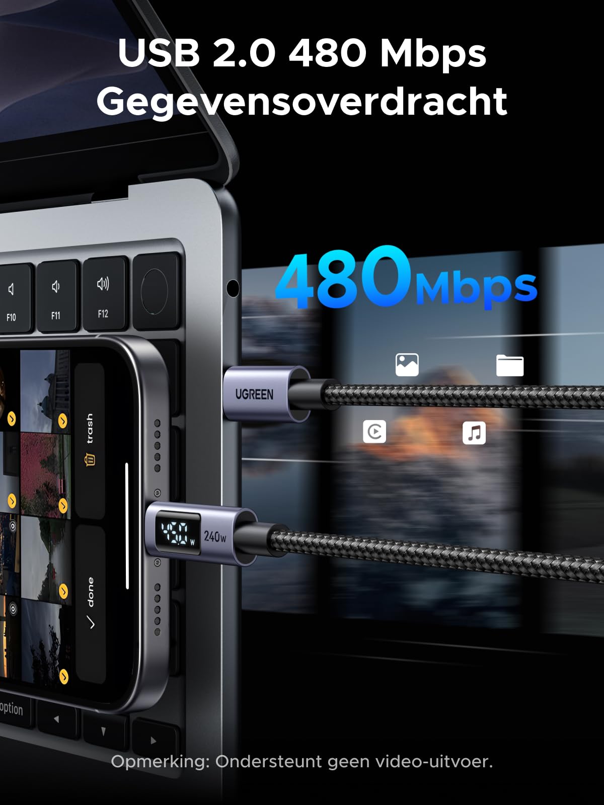 UGREEN USB - C Kabel (240W, 480Mbps, USB 2.0)