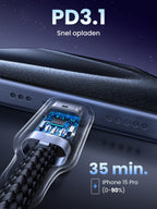 UGREEN USB C - kabel 240W Power Delivery 3.1 oplaadkabel USB C naar USB C (2M)