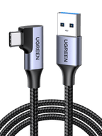 UGREEN USB C Kabel naar USB 3.0 Oplaadkabel 90° Type C Datakabel 5Gbps Hoek