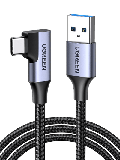 UGREEN USB C Kabel  naar USB 3.0 Oplaadkabel 90° Type C Datakabel 5Gbps Hoek