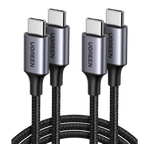 UGREEN USB C naar USB C Kabel 2 Stuk 60W PD 3.0 PPS USB C Oplaadkabel 2 Pak compatibel met iPhone 15 Pro Max Galaxy S23 S22 A54 Pixel 7 MacBook Air iPad Pro 12.9 iPad Mini 6/Air 5 Tab S8 enz. (1M)