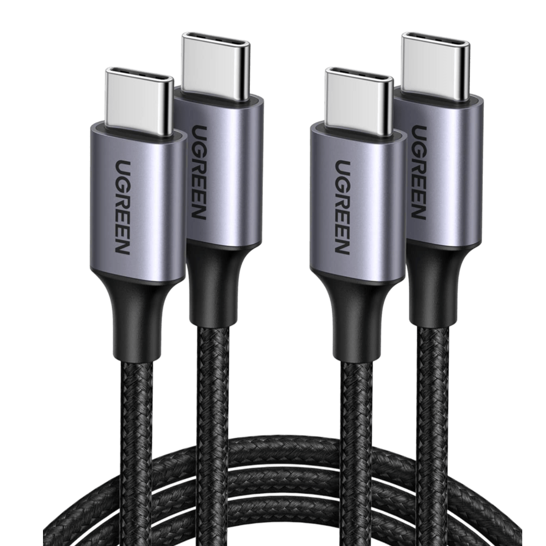 UGREEN USB C naar USB C Kabel 2 Stuk 60W PD 3.0 PPS USB C Oplaadkabel 2 Pak compatibel met iPhone 15 Pro Max Galaxy S23 S22 A54 Pixel 7 MacBook Air iPad Pro 12.9 iPad Mini 6/Air 5 Tab S8 enz. (1M)