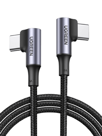 UGREEN USB C oplaadkabel 100W dubbele hoek PD 3.0 PPS USB-C kabel 90 graden 5A/20V