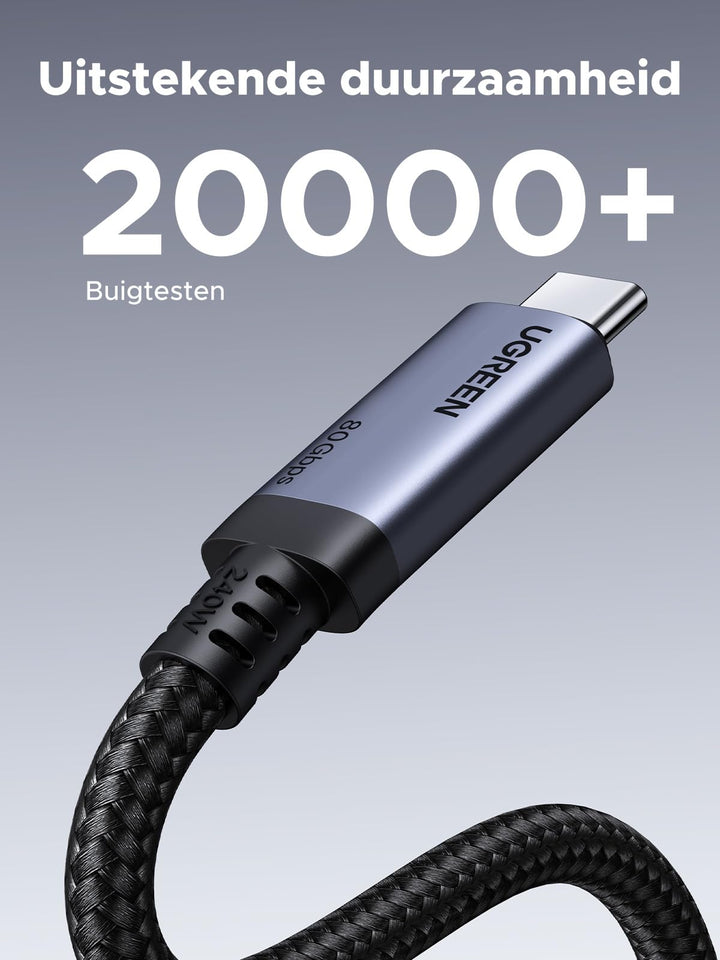 UGREEN USB4 80Gbps Datakabel 16K@60Hz 240W