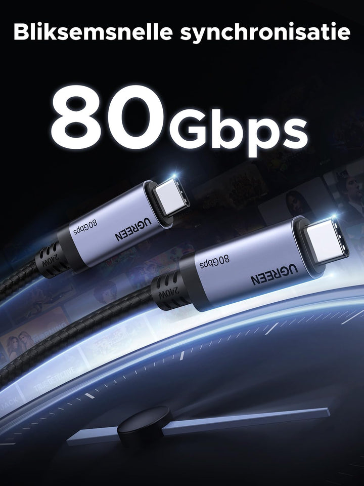 UGREEN USB4 80Gbps Datakabel 16K@60Hz 240W