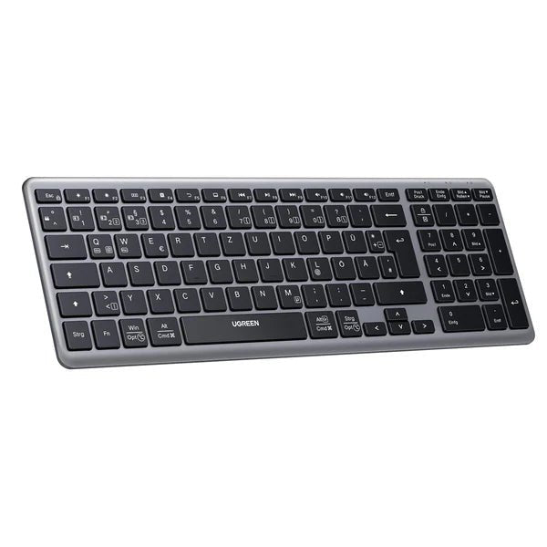 UGREEN Wireless Bluetooth Keyboard (BT5.0+2.4G), Rechargeable Ultra - Slim with Numeric Keypad