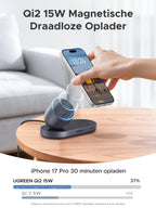 UGREEN Zapix Magnetische Draadloze Oplader met Standaard (2 - in - 1, Qi2 15W)
