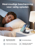 UGREEN Zapix Magnetische Draadloze Oplader met Standaard (2 - in - 1, Qi2 15W)
