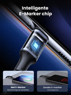 UGREEN 100W USB C Kabel naar USB C 5A/20V USB-C Oplaadkabel PD 3.0 PPS