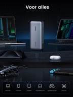 UGREEN 25000mAh Powerbank 145W met 3 poorten - 7