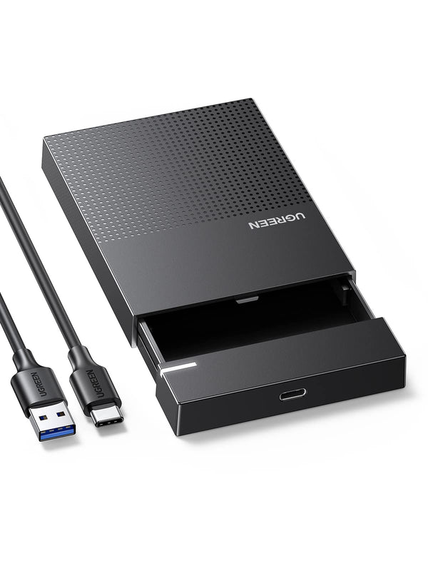 UGREEN 2,5 inch USB 3.1 SATA Harde Schijf Behuizing 6Gbps voor SSD en HDD, UASP Ondersteuning, met USB 3.1 Kabel