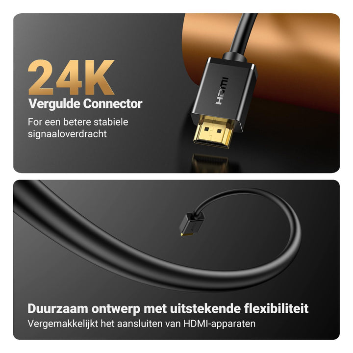 UGREEN 4K HDMI Verlengkabel Vrouwelijk naar Mannelijk voor TV stick, PS4 enz.(1m)