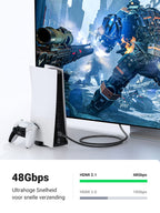 UGREEN 8K HDMI Kabel 2.1 Nylon 8K 60Hz 4K 120Hz, Compatibel met PS5 enz.(2M)