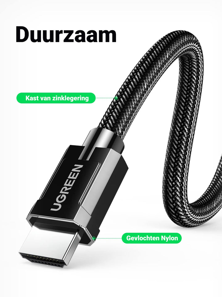 UGREEN HDMI 2.1 Kabel 8K 60Hz 4K 240Hz 165Hz 144Hz 120Hz 48Gbit/s Hoge UGREEN HDMI 2.1 Kabel 8K 60Hz 4K 240Hz 165Hz 144Hz 120Hz 48Gbit/s Hoge