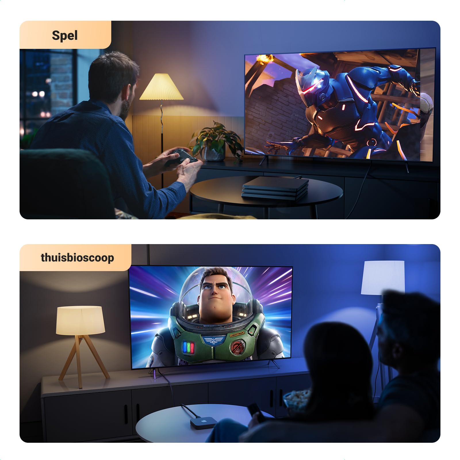 UGREEN 8K HDMI Kabel 2.1 Nylon 8K 60Hz 4K 120Hz, Compatibel met PS5 enz(2M)