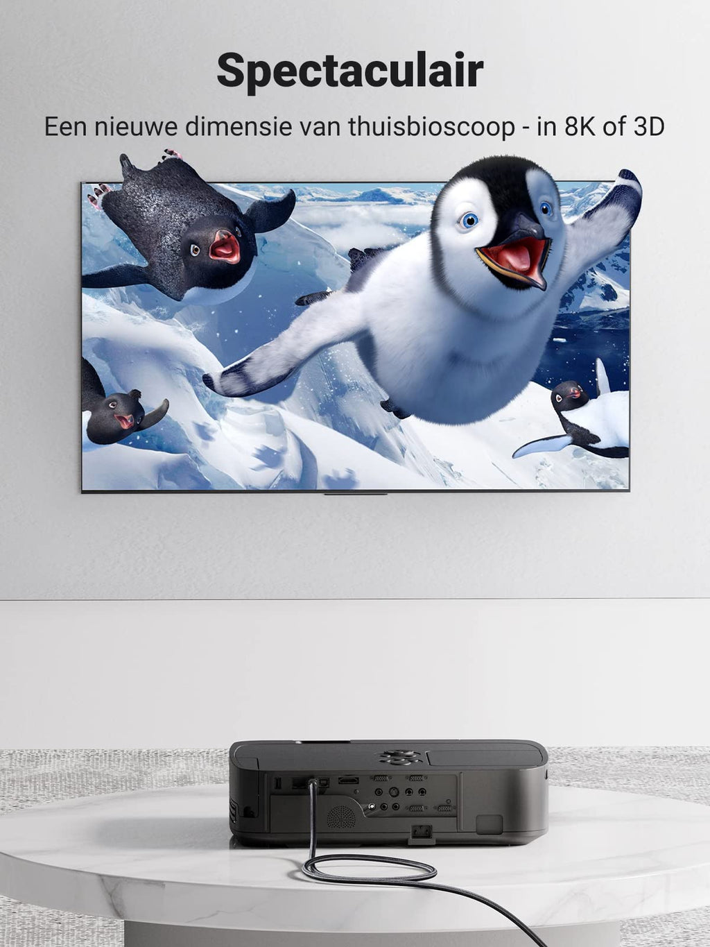 UGREEN 8K HDMI Kabel 2.1 Nylon 8K 60Hz 4K 120Hz, Compatibel met PS5 enz.(2M)