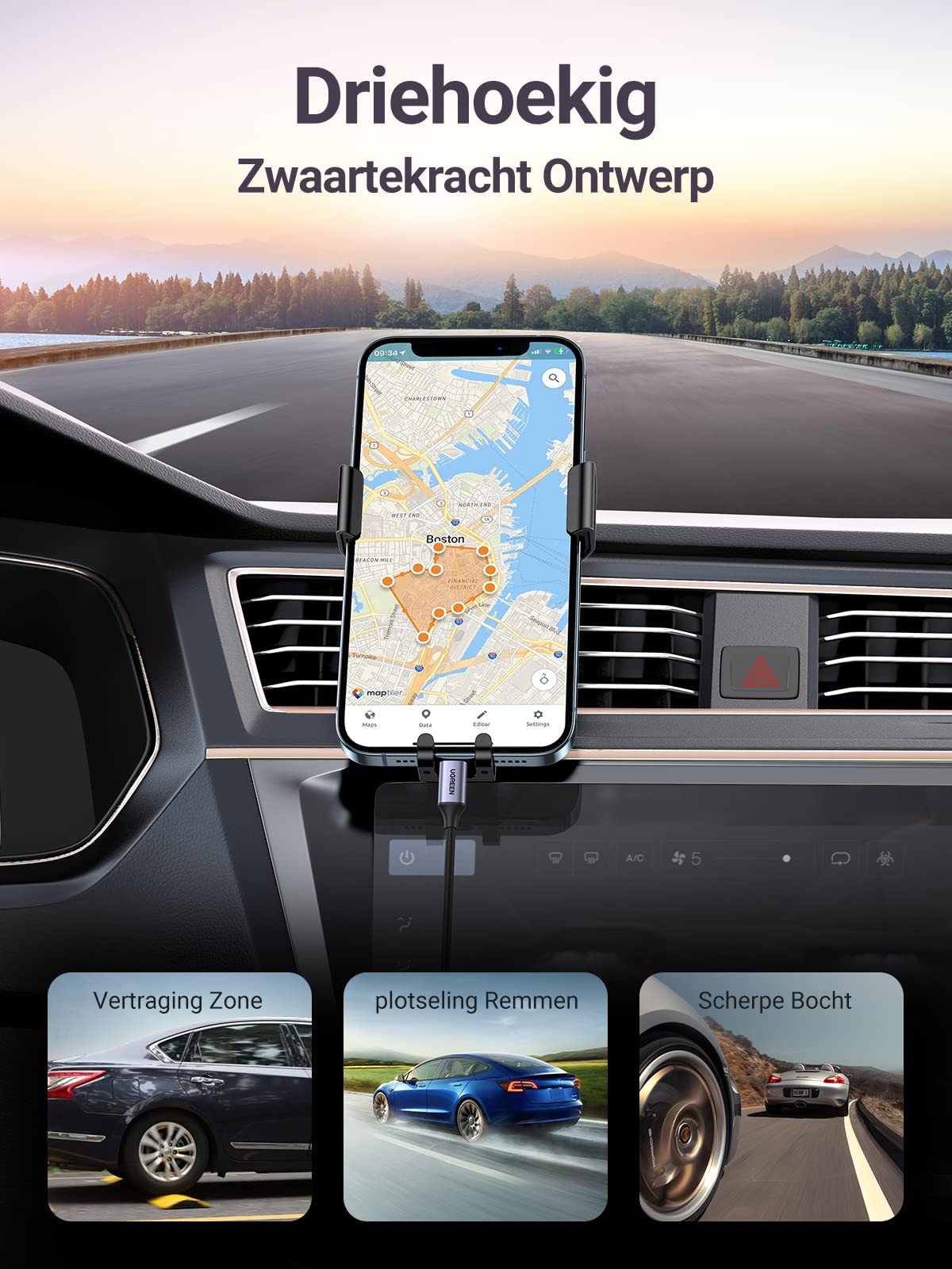 UGREEN Auto Telefoonhouder Air Vent Auto Telefoon Stand Zwaartekrach