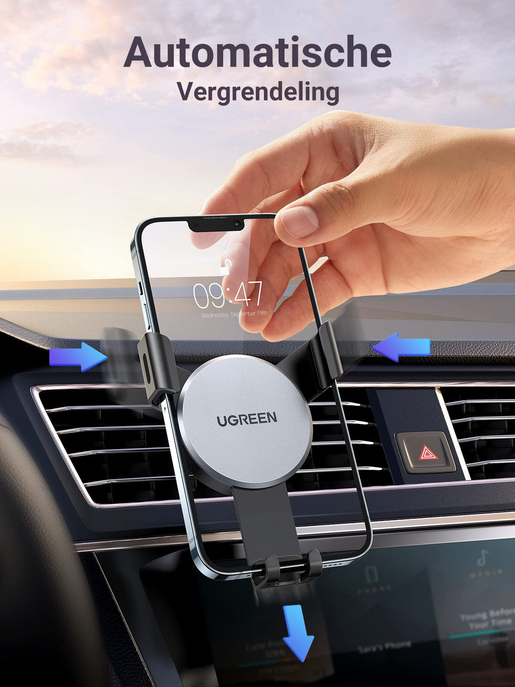 UGREEN Auto Telefoonhouder Air Vent Auto Telefoon Stand Zwaartekrach