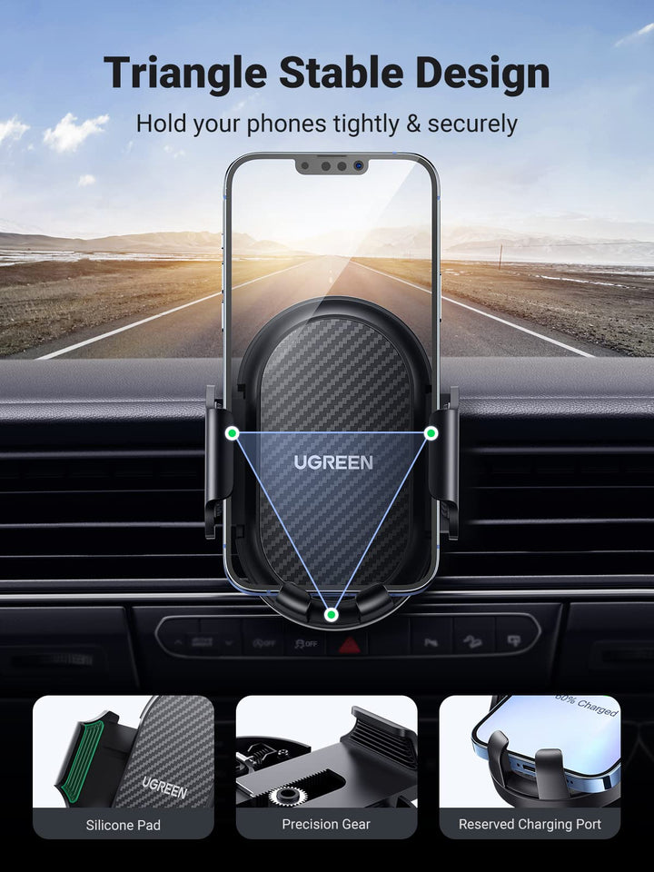 UGREEN Auto Telefoonhouder Ontluchter 360?? Rotatie Auto Houder