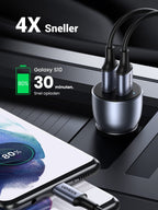 UGREEN 36W 2-Poorts Autolader met 1M USB A naar C Kabel