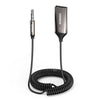 UGREEN Bluetooth 5.3 Ontvanger Auto USB Bluetooth met 3,5mm AUX Aansluiting en Ingebouwde Microfoon