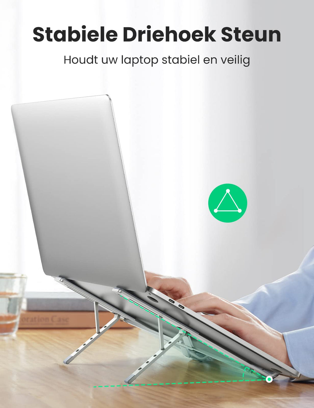 UGREEN Laptop Standaard Draagbare Aluminium Laptop Stand Opvouwbaar 5 Niveaus in Hoogte Verstelbare Laptop Houder