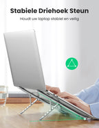 UGREEN Laptop Standaard Draagbare Aluminium Laptop Stand Opvouwbaar 5 Niveaus in Hoogte Verstelbare Laptop Houder