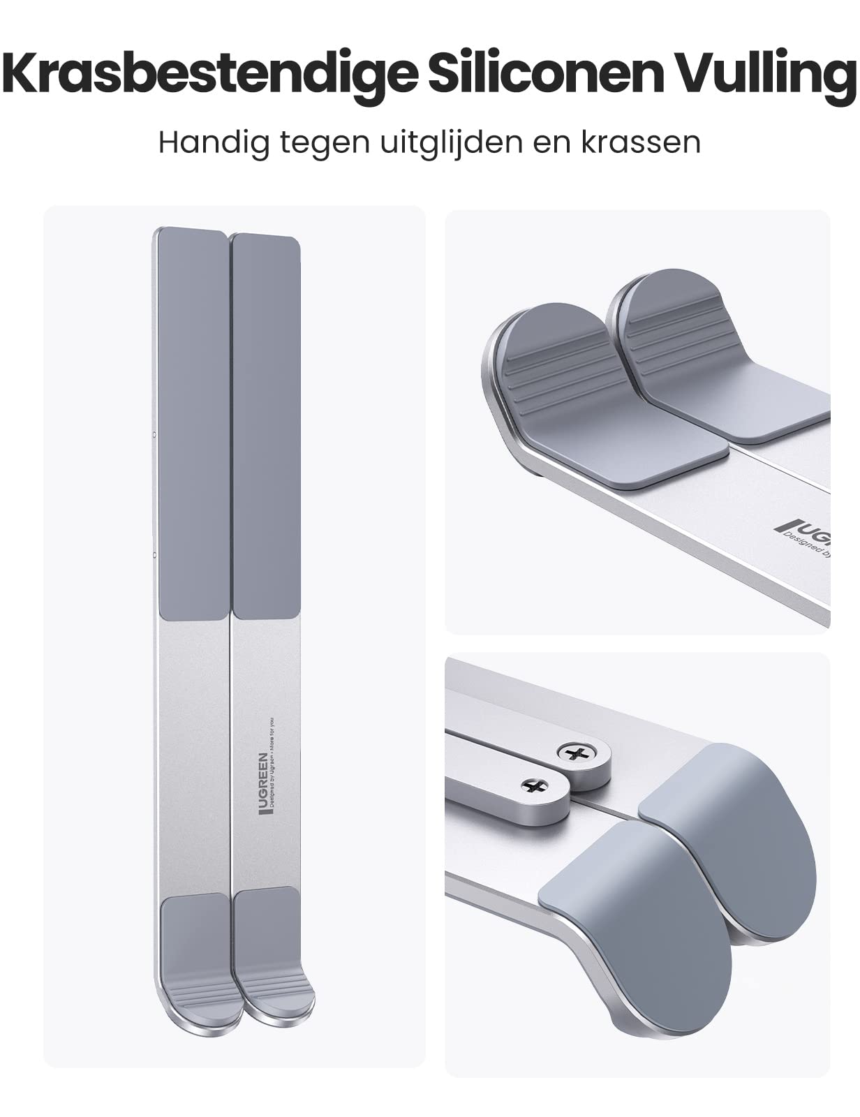 UGREEN Laptop Standaard Draagbare Aluminium Laptop Stand Opvouwbaar 5 Niveaus in Hoogte Verstelbare Laptop Houder