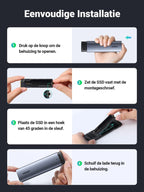 UGREEN M.2 NVME NGFF SSD Behuizing USB 3.2 10Gbps Gen 2 Aluminium M.2 Adapter voor NVMe SSD en SATA door M Key/ M&B Key in 2280/2242/2230/2260