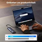 UGREEN M.2 NVME NGFF SSD Behuizing USB 3.2 10Gbps Gen 2 Aluminium M.2 Adapter voor NVMe SSD en SATA door M Key/ M&B Key in 2280/2242/2230/2260