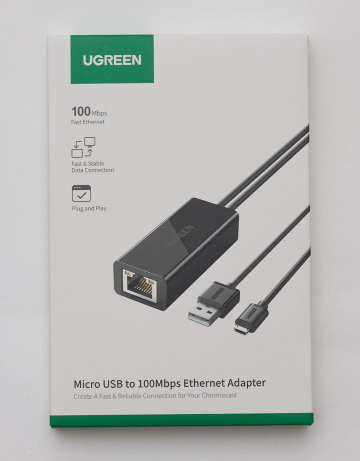 UGREEN Micro USB Ethernet Adapter Micro USB naar RJ45 LAN Netwerkadapter