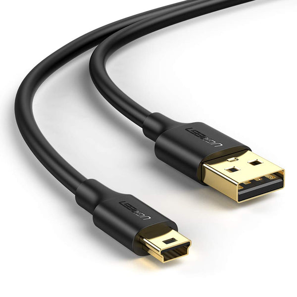 UGREEN Mini USB Kabel USB 2.0 Kabel USB A naar Mini USB B Kabel Mini Datakabel Mini USB Oplaadkabel Ondersteund voor GoPro Hero 4, 3+, 3, PS3 Controller, Externe Harde Schijf enz. (1m)