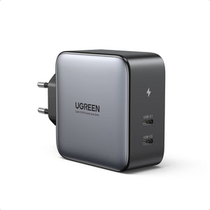 UGREEN Nexode 100W USB C GaN Oplader - 2 Poorten PD Snellader