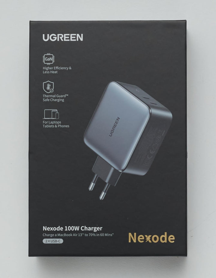 UGREEN Nexode 100W USB C Charger 2 Poorten PD USB C Oplader GaN Lader met PPS GaN Tech