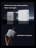 UGREEN Nexode GaN Oplader 100W USB-C Voeding met 4 Poorten