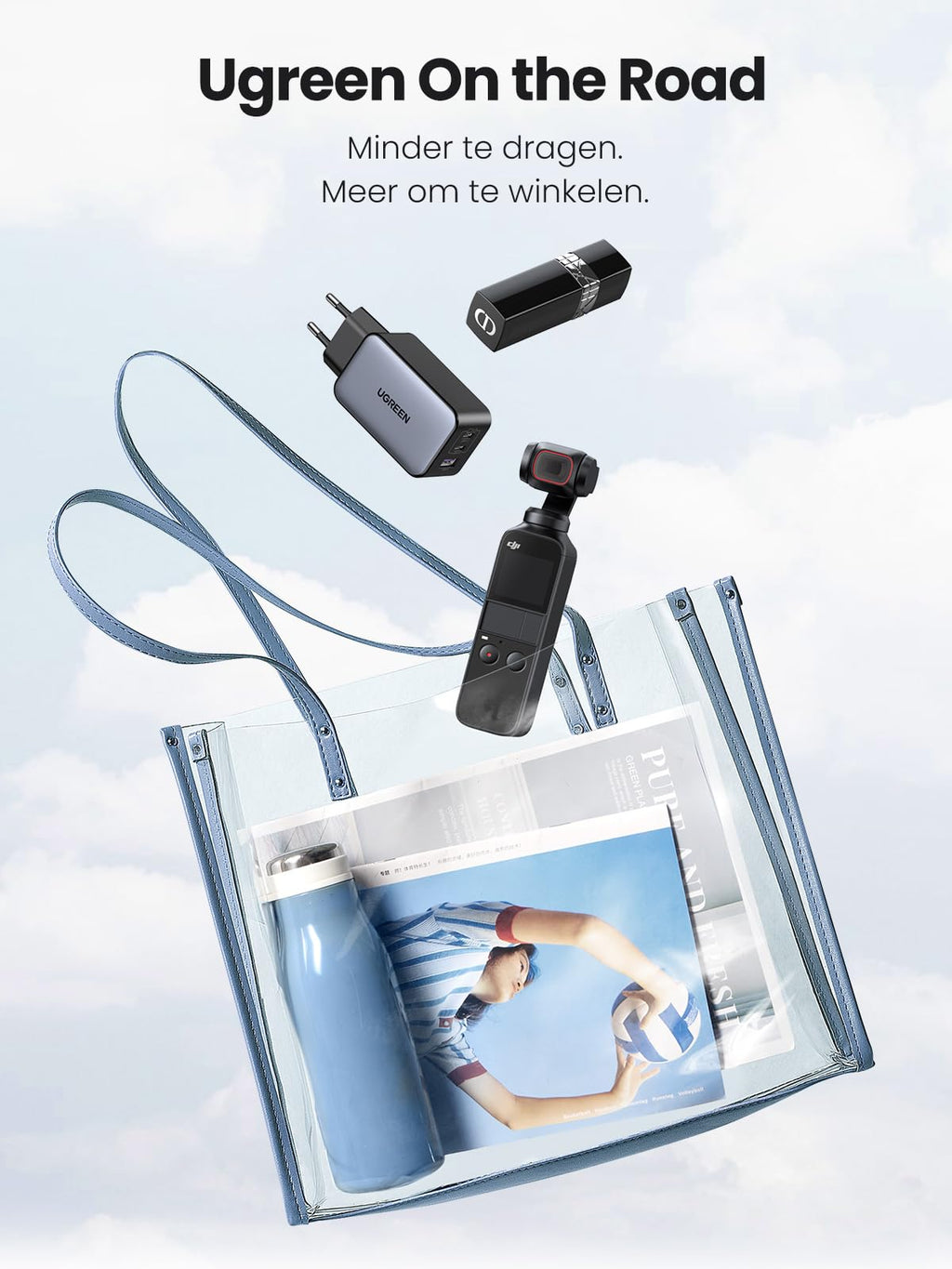 UGREEN Nexode GaN 65W USB-C Oplader met 3 USB-C Poorten