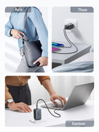 UGREEN Nexode GaN 65W USB-C Oplader kabel 60W PD 3.0